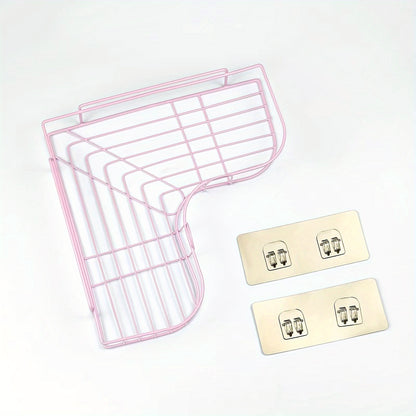 1pc Bathroom Corner Shelf, No-Drill Corner Shelf, Shelves