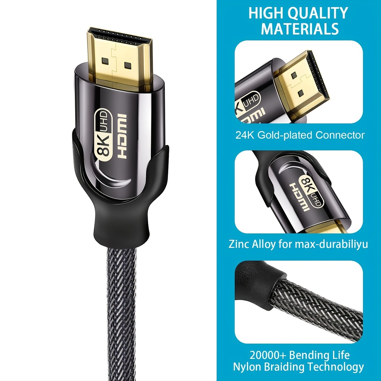 8K Ultra High Speed HDMI Cable