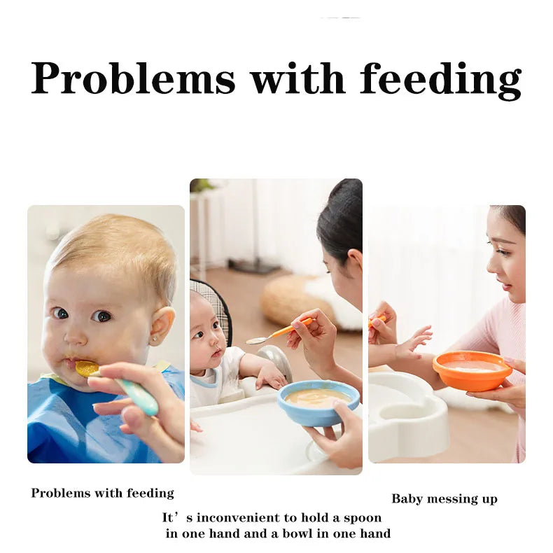 Silicone Baby Bottle With Spoon