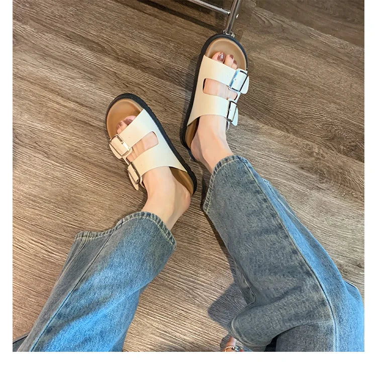 Females Shoes Wholesale Chunky Shoes Birkenstocks Footwear Sleepers slippers for Women Pvc slippers Ladies Wholesale slippers