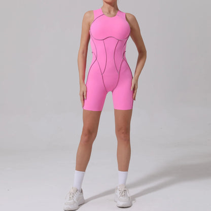 Yoga Clothes Set Workout Jumpsuits Sports Outfits Fitness Sportswear Women Tracksuit Push Up Rompers Gym Bodysuits Athletic Wear