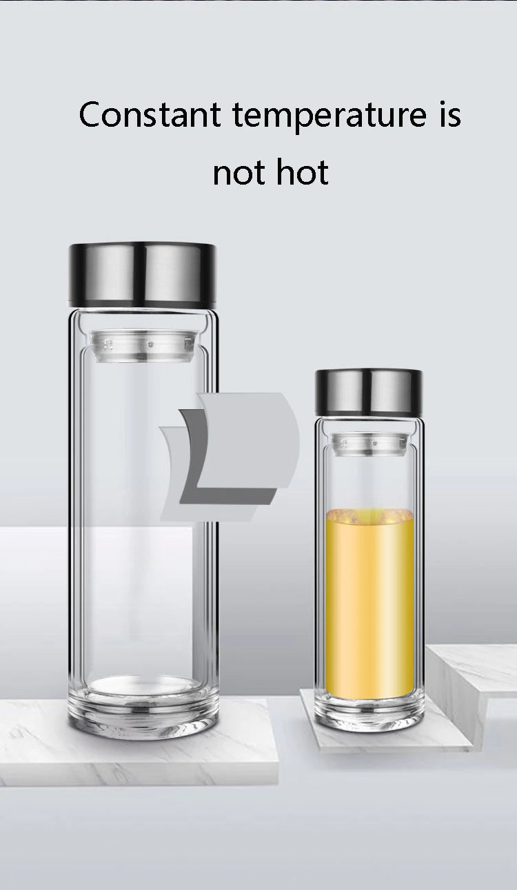 Double-layer Glass Water Cup
