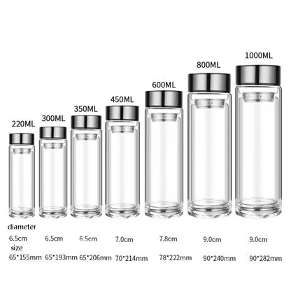 Double-layer Glass Water Cup