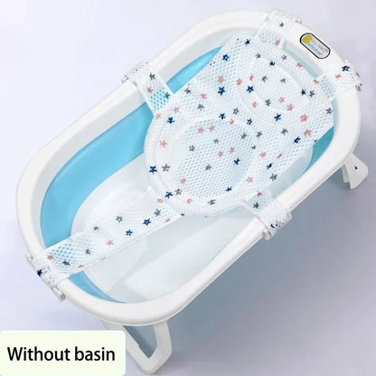 Baby Bath Net Mat Children  Newborn Adjustable Bathtub Pillow Seat Cushion