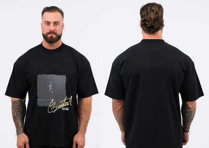 Mens Compression Tee Shirts, Athletic Training Top Lightweight Oversized Gym T Shirt for Men High Quality Fitness Workout