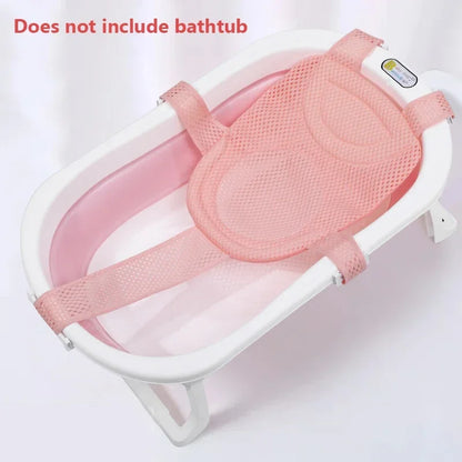 Baby Bath Net Mat Children  Newborn Adjustable Bathtub Pillow Seat Cushion