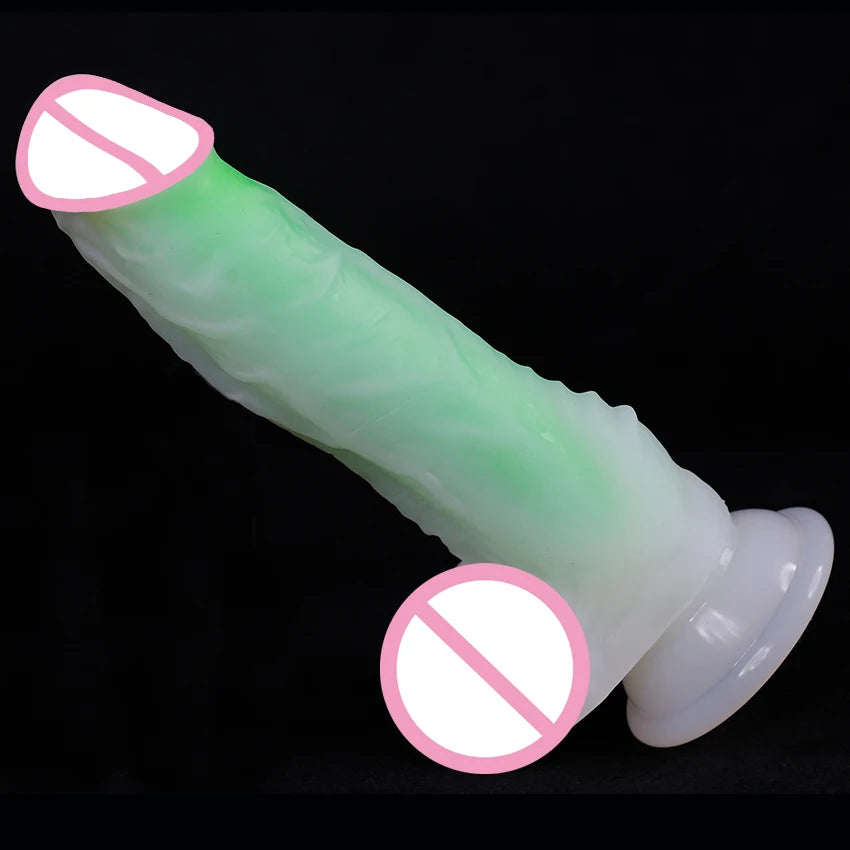 Adult Toys Luminous Dildo With Suction Cup Realistic Penis for Women Masturbation Dick Orgasmic G Spot Anal Massager Sex Shop 18