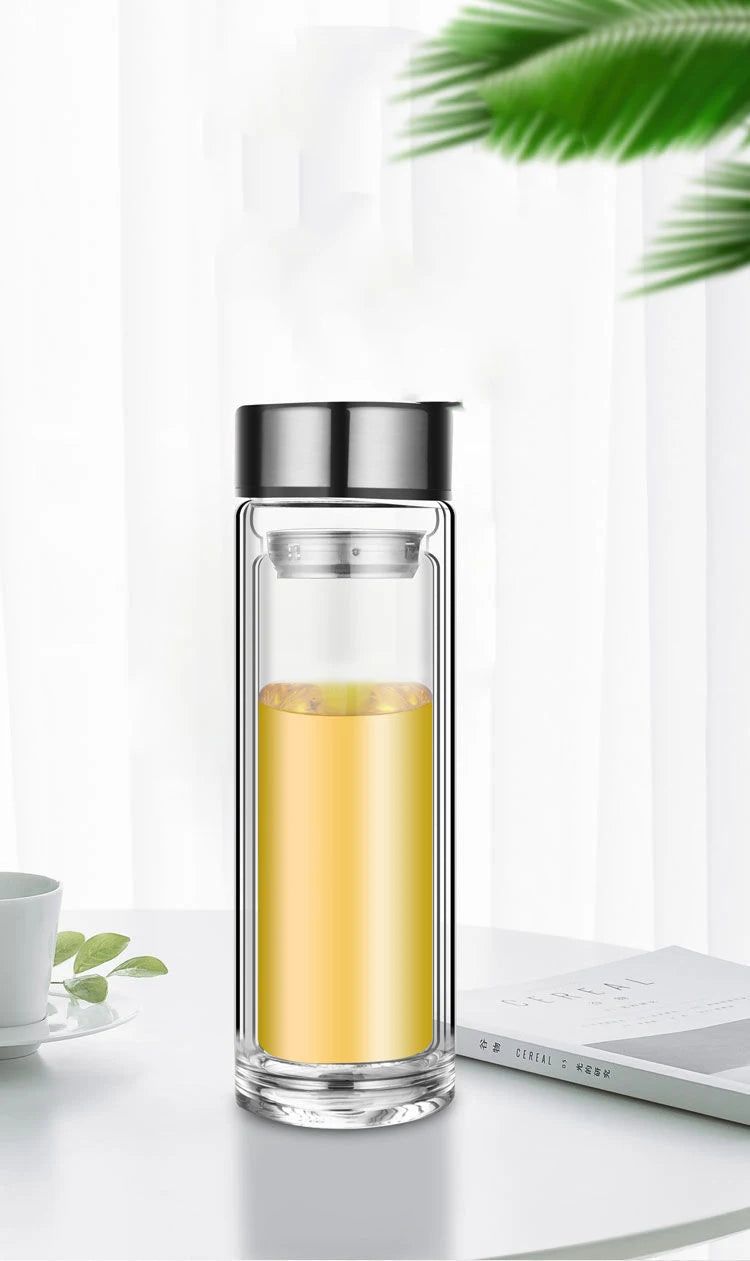 Double-layer Glass Water Cup