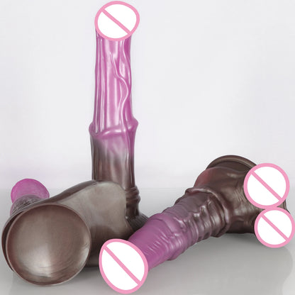 Long Huge Horse Dildo Soft Realistic Animal Big Horse Dildo Adult Sex Toys Stimulation Vaginal Dildo Penis for Gay Women Couples