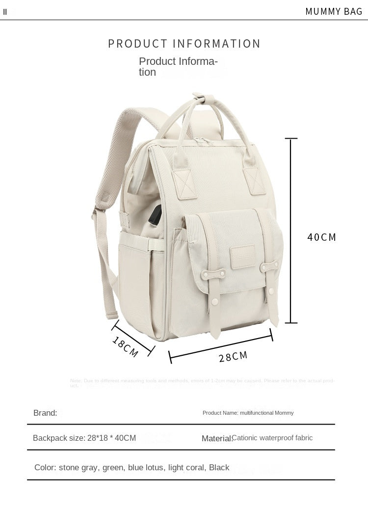 Baby Diaper Bags Mom Backpack Maternity Bag for Baby