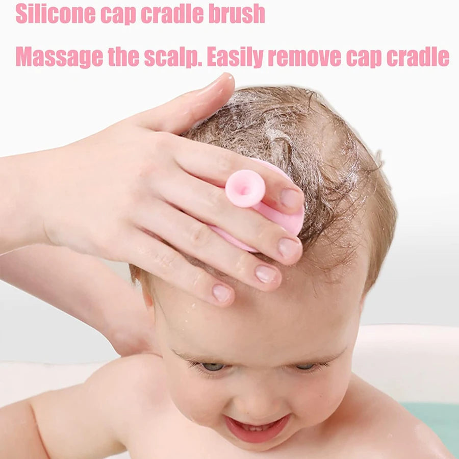 Baby Hair Brush Set for Newborn Toddlers Soft Bristles Cradle Cap Brush