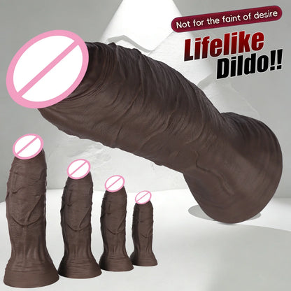 Realistic Dildo 1.7kg Huge Dildo Anal Big Penis Strapon Adult Sex Toys Women Men Gay Dick 18+ Vagina Masturbation Dilatador Anal
