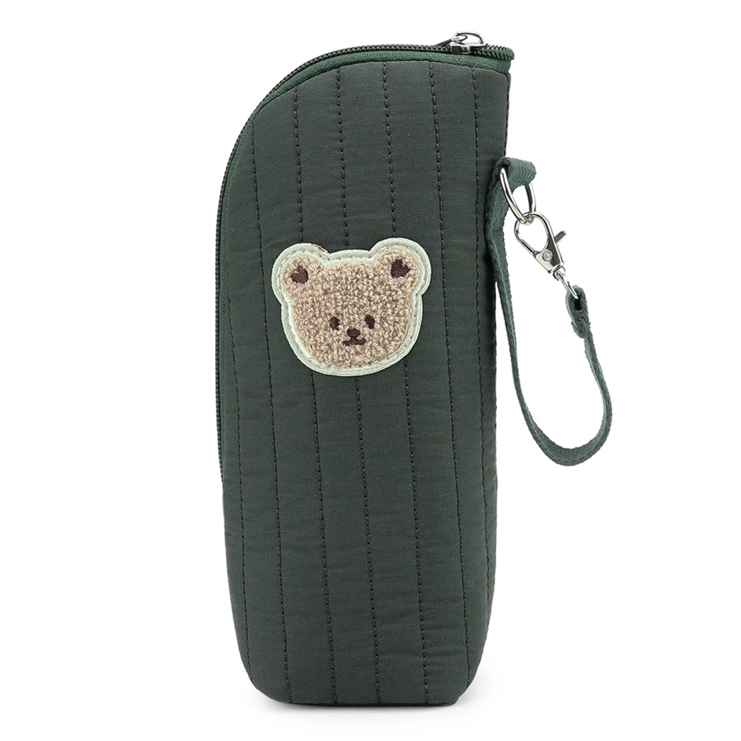Baby Milk Bottle Warmer Bag,Plush Cartoon Bear Insulated Bag For Outdoor Travel Camping,Newborns Essential Travel Geared