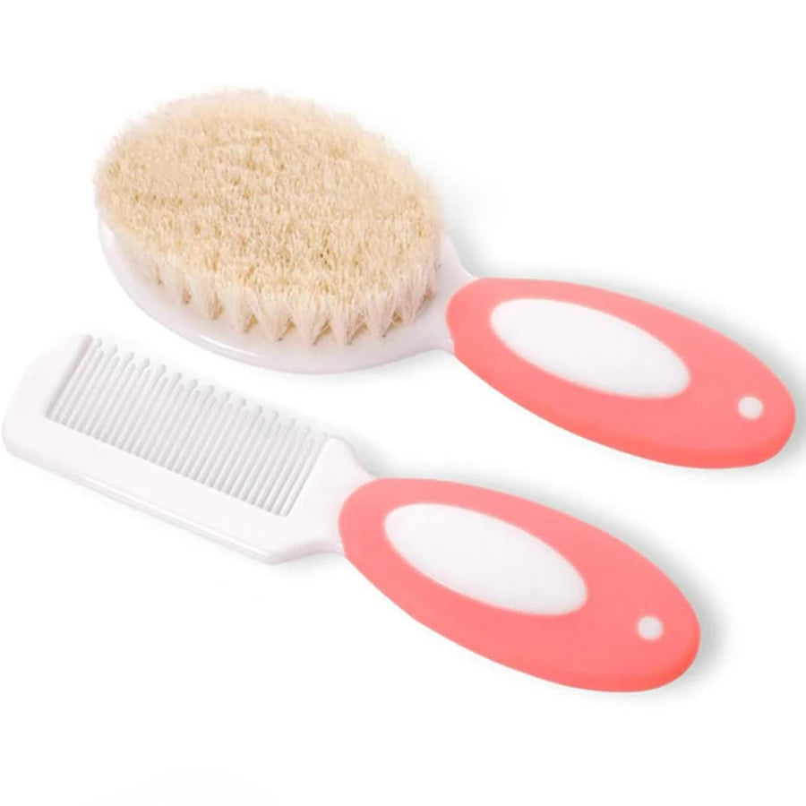 Baby Hair Brush Set for Newborn Toddlers Soft Bristles Cradle Cap Brush