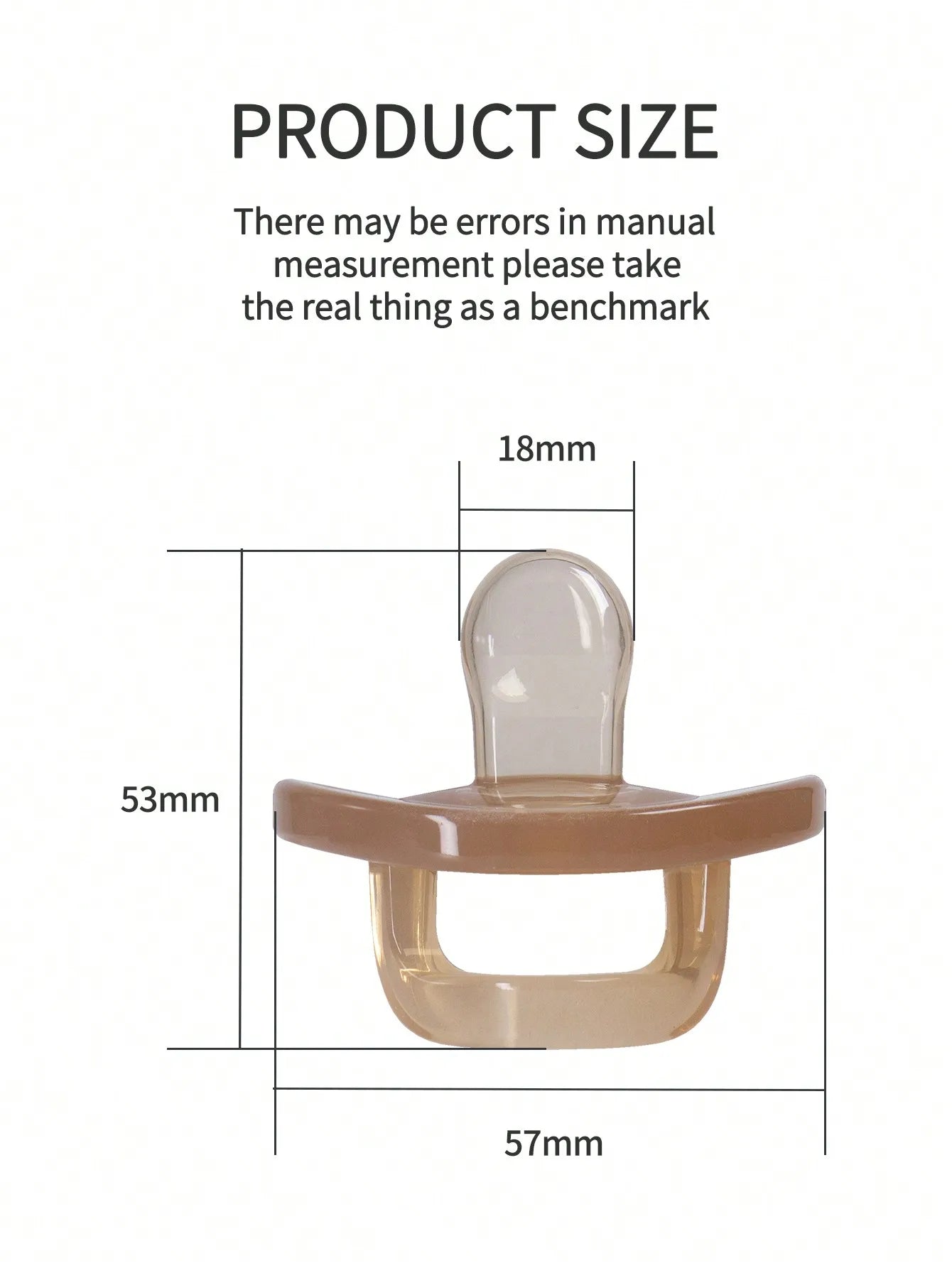 1 Pcs Baby Pacifier For Soothing Nighttime Sleep
