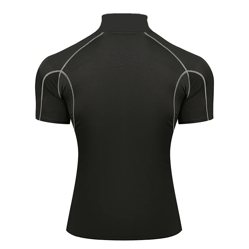 Compression T Shirt Men Bodybuilding Sportswear Short Sleeve Quick Dry Workout Shirts Sport Tops Tee Gym Running T-shirt Men