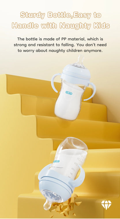 150/240/330ML Baby PP Bottle Newborn Baby Bottle with Handle Milk BottleFeeding Baby Bottles Newborn Feeding Supplies BPA-Free