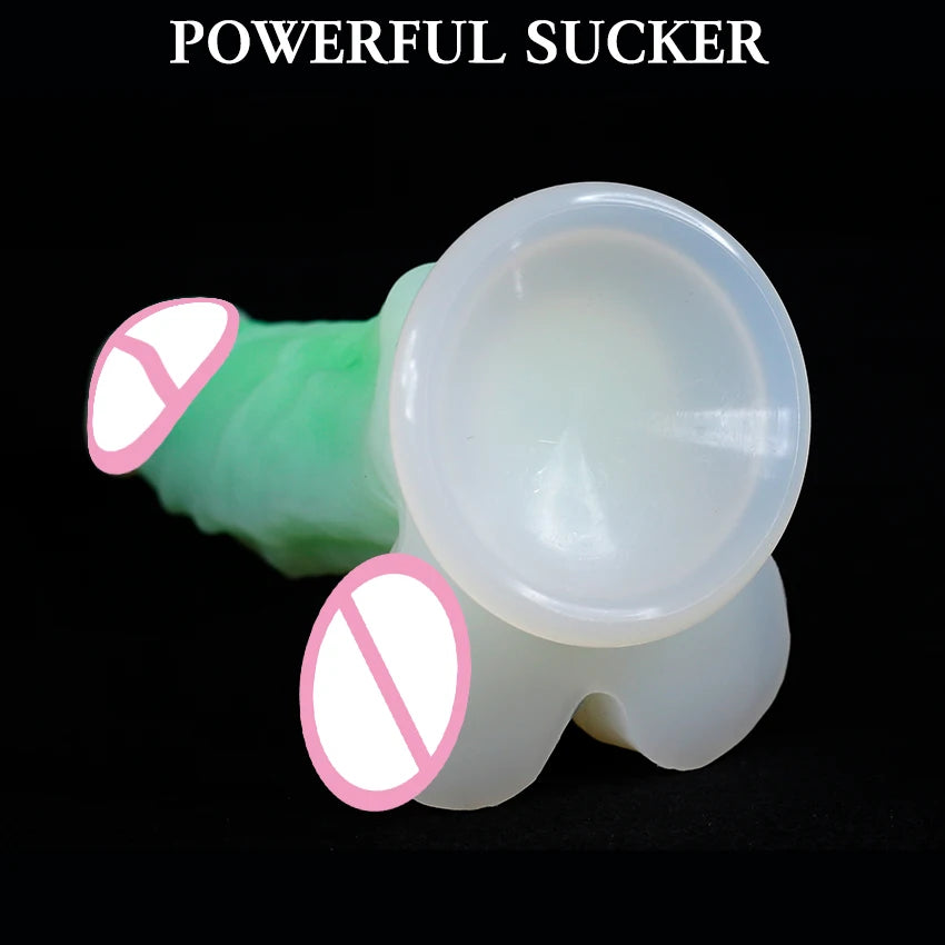Adult Toys Luminous Dildo With Suction Cup Realistic Penis for Women Masturbation Dick Orgasmic G Spot Anal Massager Sex Shop 18
