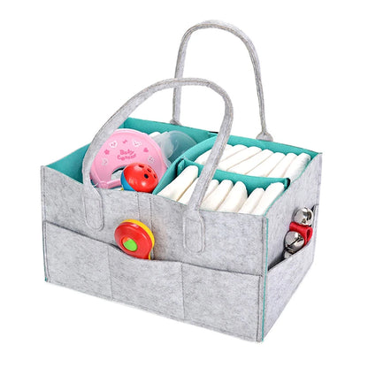 Baby Diaper Caddy, Organizer Nursery Basket, Baby Basket Gift, Infant Must Haves Essentials, Neutral Baby Stuff For Newborn