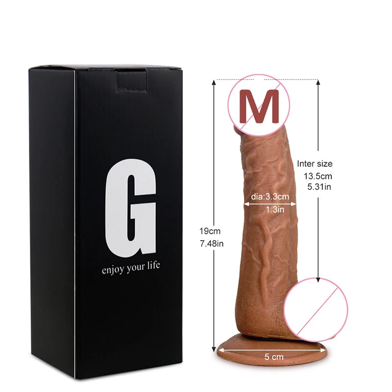 Dildo Realistic Penis With Strong Suction Cup Soft Dildo, Sex Toy For Female Masturbation Adult Supplies