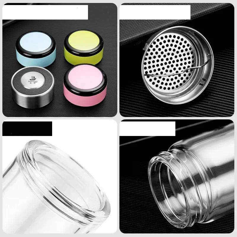 Double-layer Glass Water Cup