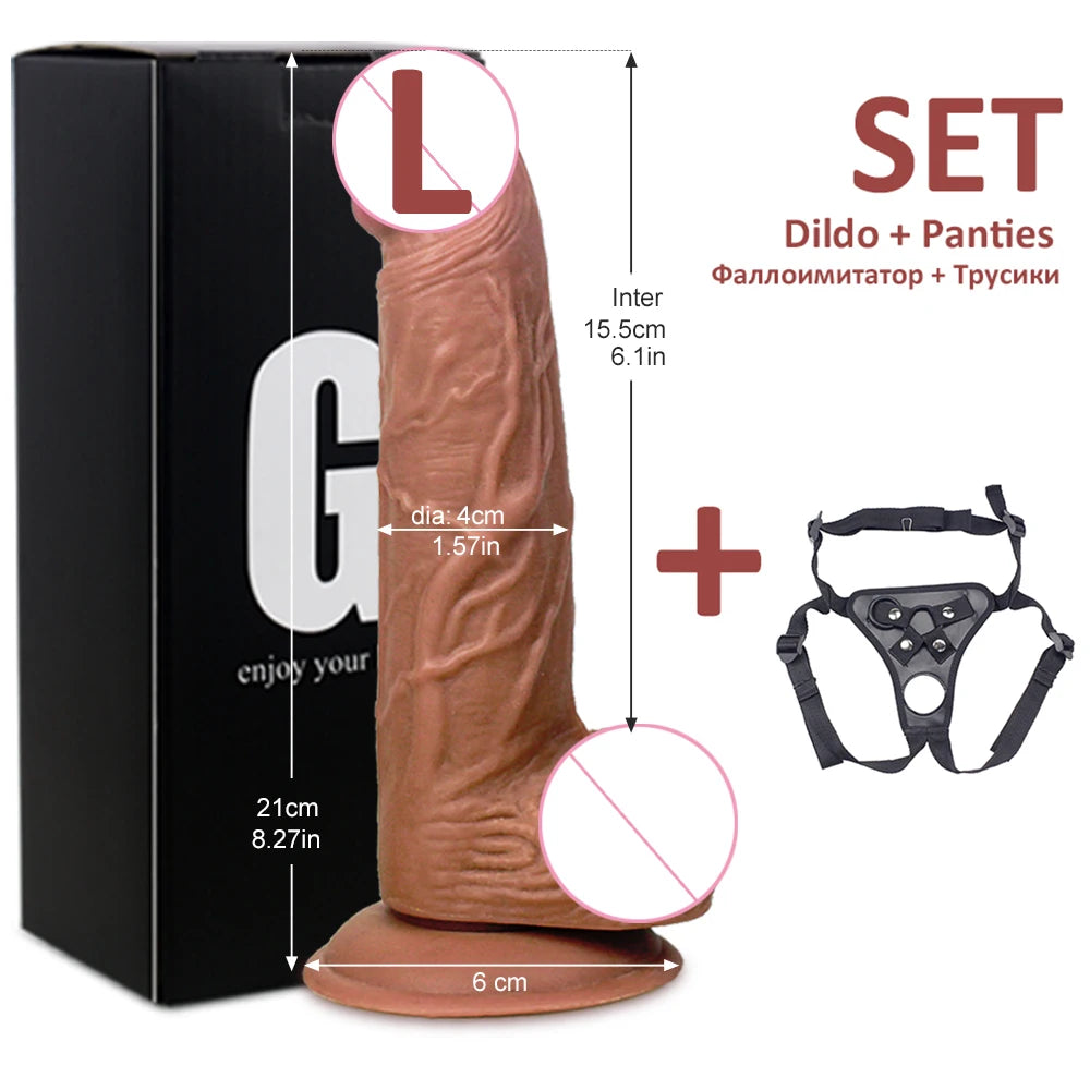 Dildo Realistic Penis With Strong Suction Cup Soft Dildo, Sex Toy For Female Masturbation Adult Supplies