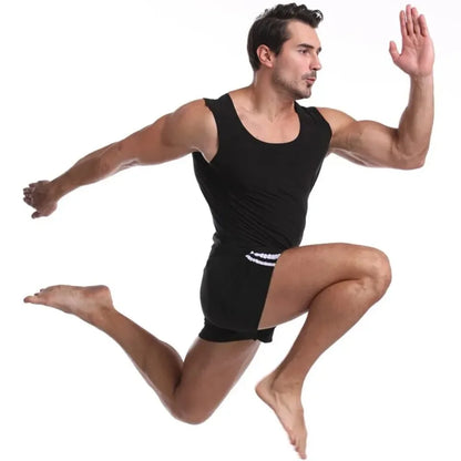 Men Sauna Sweat Vest  Workout Compression Shirt