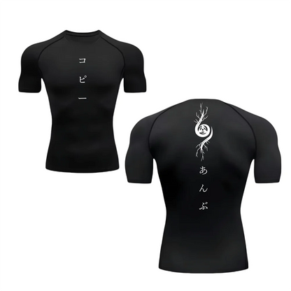 Compression Shirts for Men Gym Workout Running Tshirt Summer Athletic Quick Dry Tees Tops Short Sleeve Rash Guard  mens t shirt