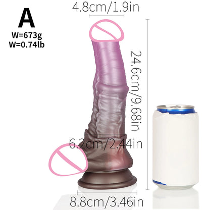 Long Huge Horse Dildo Soft Realistic Animal Big Horse Dildo Adult Sex Toys Stimulation Vaginal Dildo Penis for Gay Women Couples