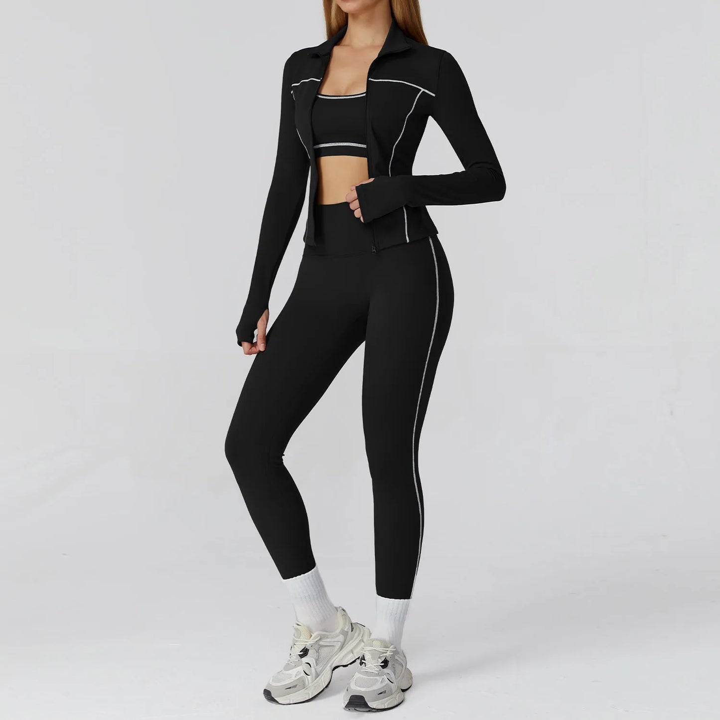Yoga Clothes Set 2/3PCS Sportswear Gym Outfits