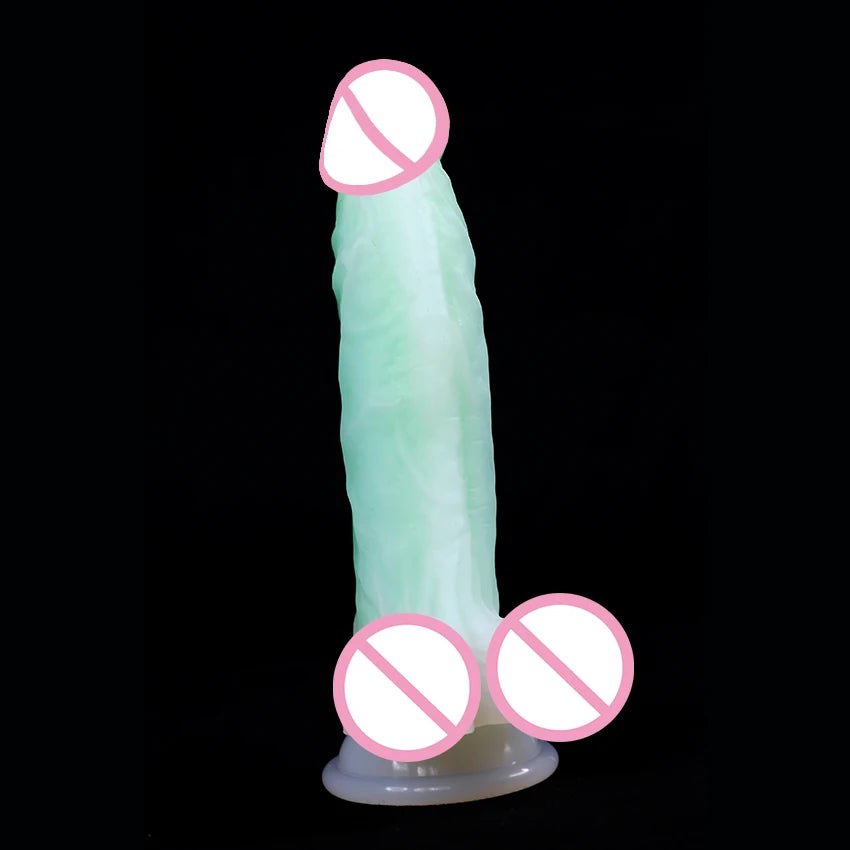 Adult Toys Luminous Dildo With Suction Cup Realistic Penis for Women Masturbation Dick Orgasmic G Spot Anal Massager Sex Shop 18