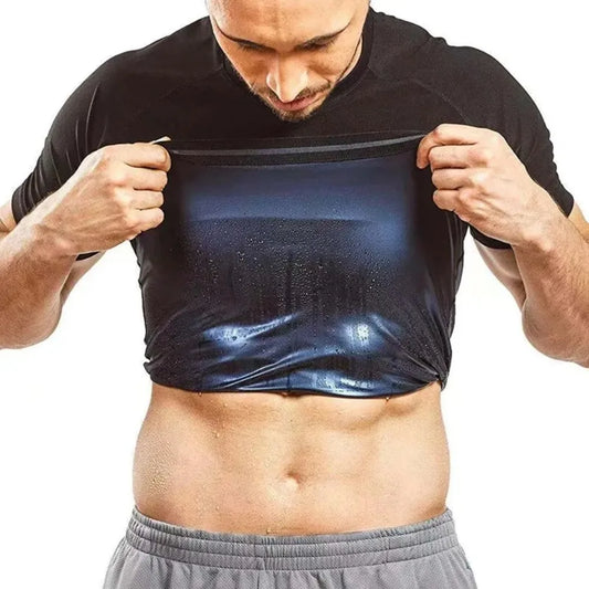 Men Sauna Sweat Vest  Workout Compression Shirt