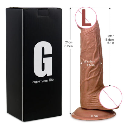 Dildo Realistic Penis With Strong Suction Cup Soft Dildo, Sex Toy For Female Masturbation Adult Supplies
