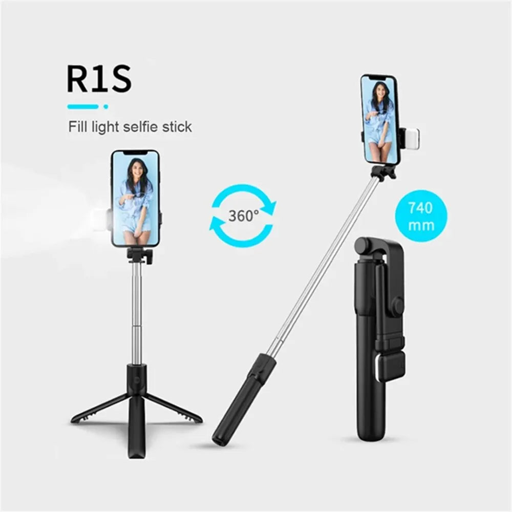 Portable Bluetooth Selfie Stick Tripod Holder