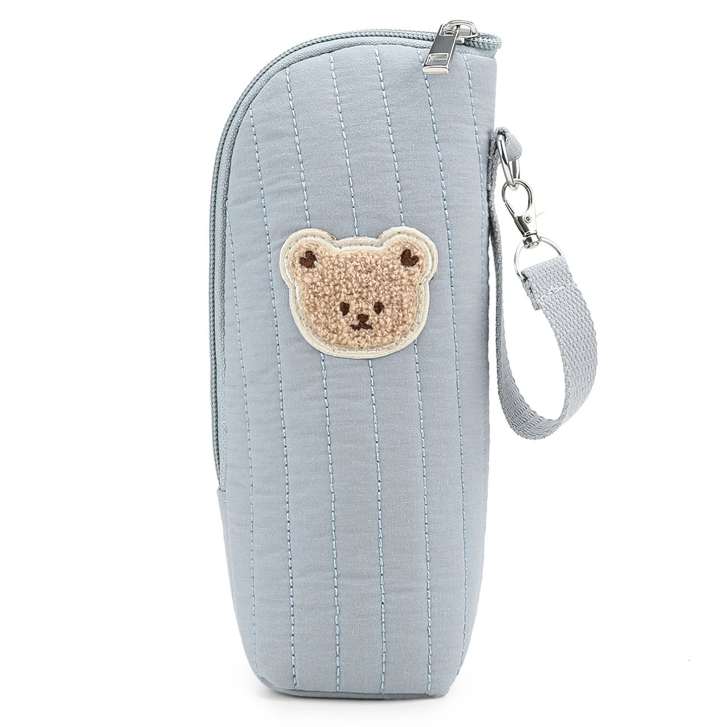 Baby Milk Bottle Warmer Bag,Plush Cartoon Bear Insulated Bag For Outdoor Travel Camping,Newborns Essential Travel Geared