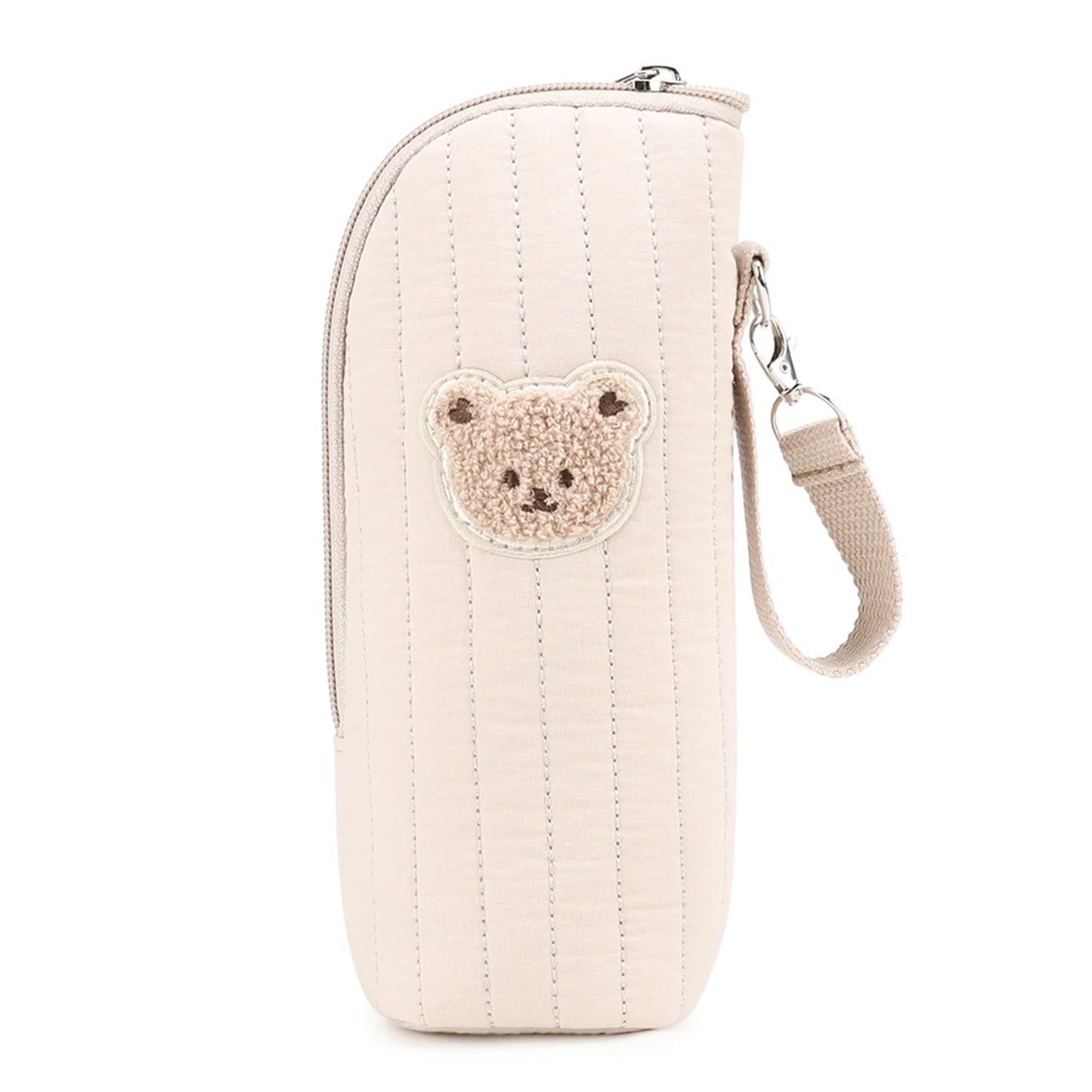 Baby Milk Bottle Warmer Bag,Plush Cartoon Bear Insulated Bag For Outdoor Travel Camping,Newborns Essential Travel Geared