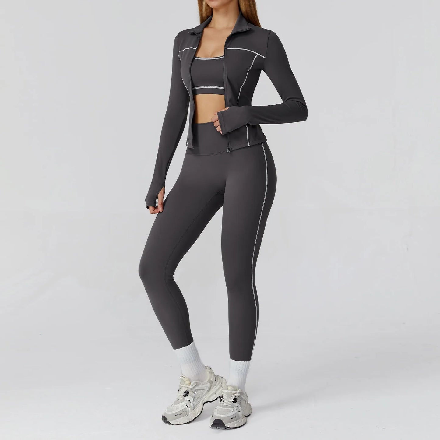 Yoga Clothes Set 2/3PCS Sportswear Gym Outfits
