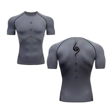 Compression Shirts for Men Gym Workout Running Tshirt Summer Athletic Quick Dry Tees Tops Short Sleeve Rash Guard  mens t shirt