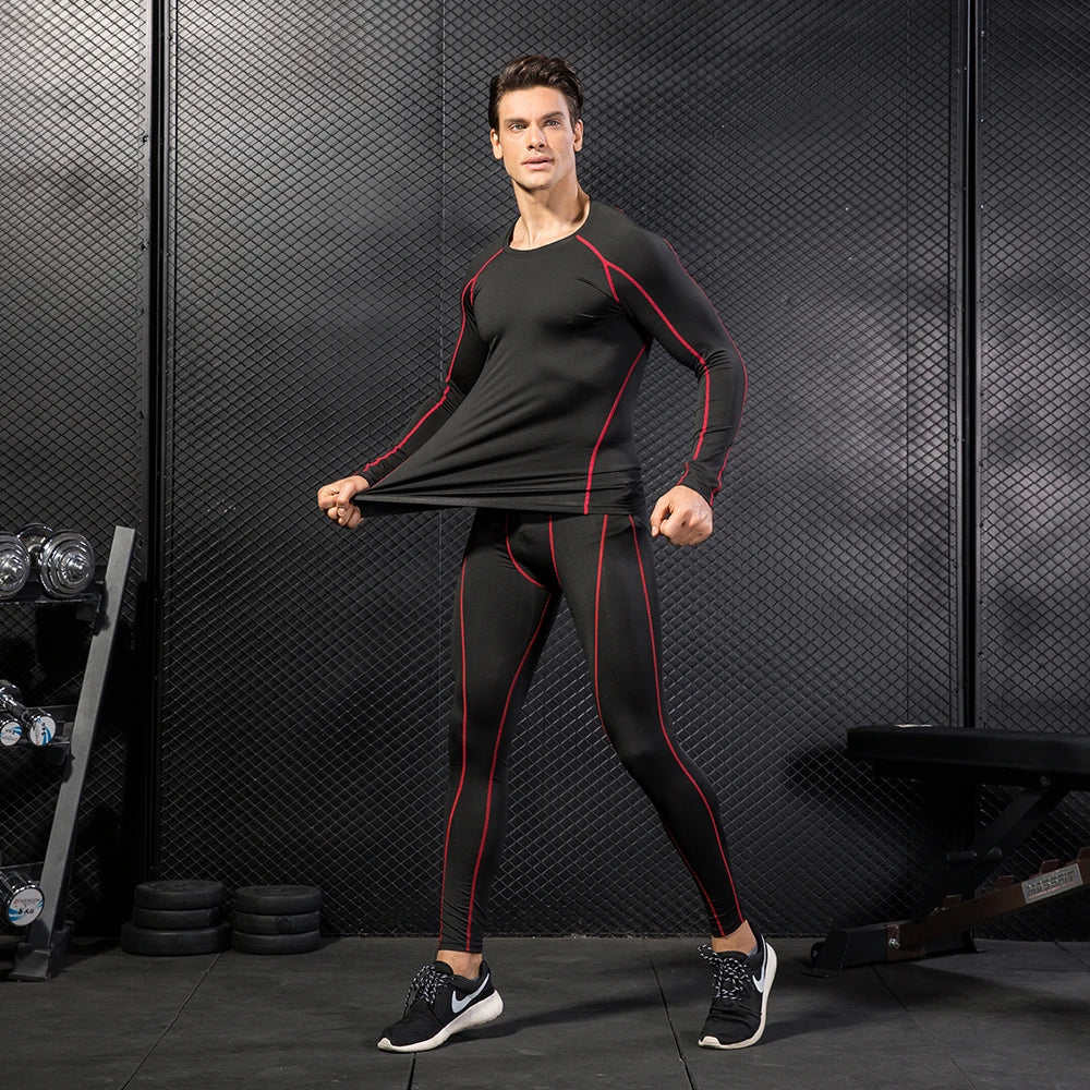 Compression Shirt Men Long Sleeve Gym Undershirts for Men Workout Workout Shirts Running Basketball Athletic Tights Baselayer