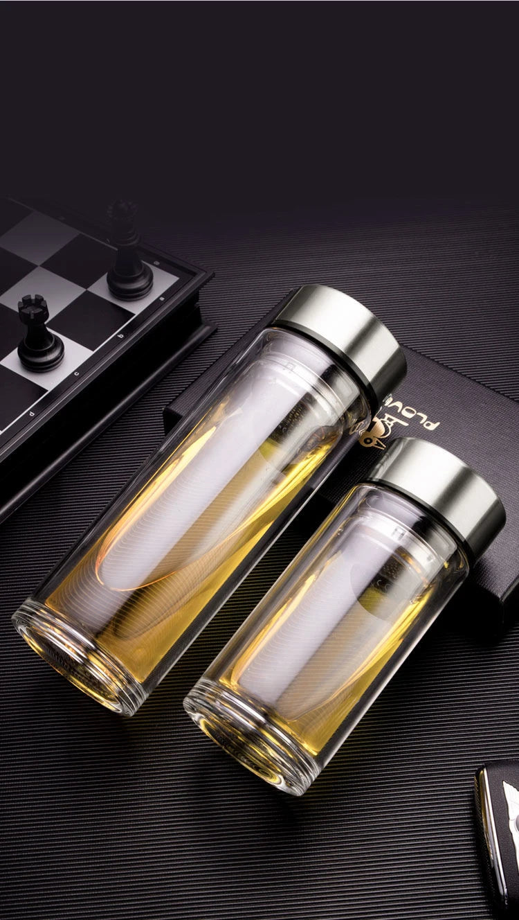 Double-layer Glass Water Cup