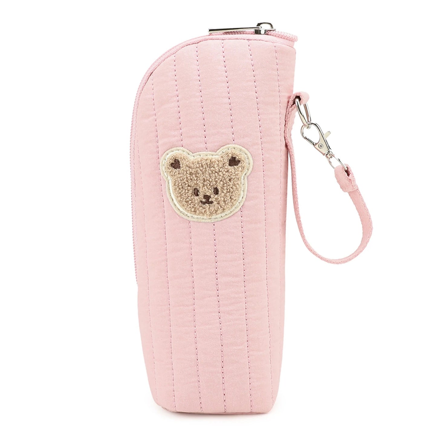 Baby Milk Bottle Warmer Bag,Plush Cartoon Bear Insulated Bag For Outdoor Travel Camping,Newborns Essential Travel Geared
