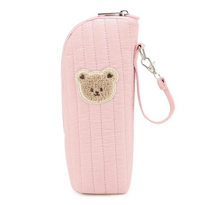 Baby Milk Bottle Warmer Bag,Plush Cartoon Bear Insulated Bag For Outdoor Travel Camping,Newborns Essential Travel Geared