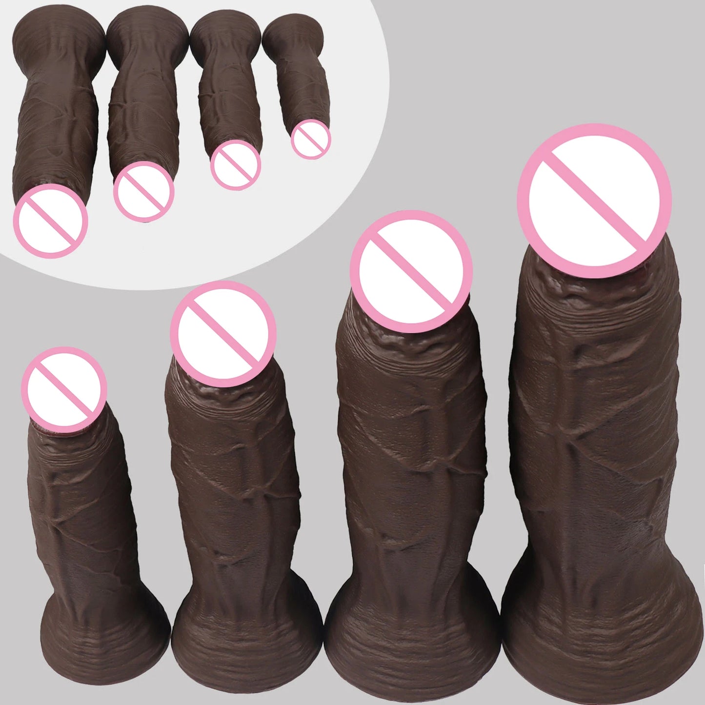 Realistic Dildo 1.7kg Huge Dildo Anal Big Penis Strapon Adult Sex Toys Women Men Gay Dick 18+ Vagina Masturbation Dilatador Anal