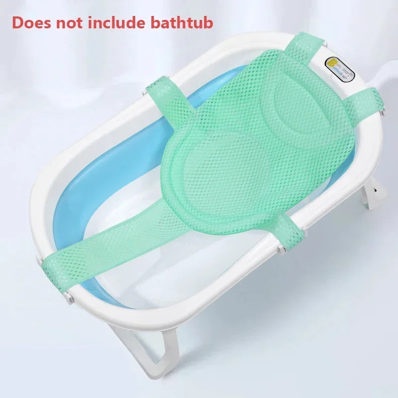 Baby Bath Net Mat Children  Newborn Adjustable Bathtub Pillow Seat Cushion