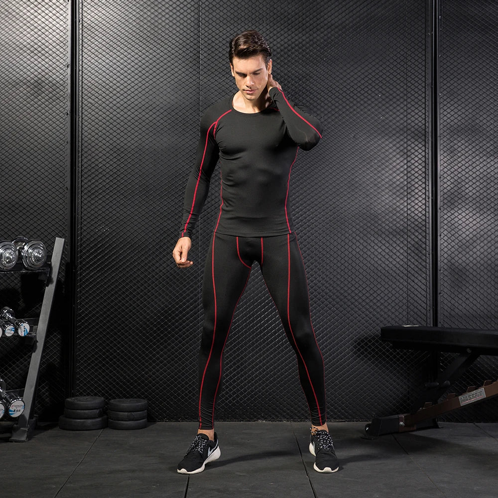 Compression Shirt Men Long Sleeve Gym Undershirts for Men Workout Workout Shirts Running Basketball Athletic Tights Baselayer