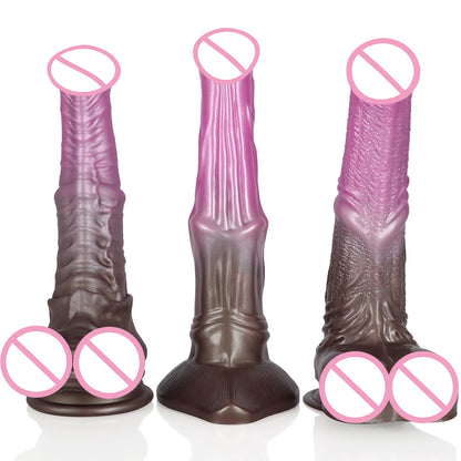 Long Huge Horse Dildo Soft Realistic Animal Big Horse Dildo Adult Sex Toys Stimulation Vaginal Dildo Penis for Gay Women Couples