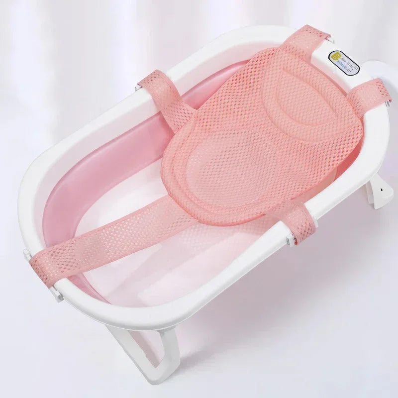 Baby Bath Net Mat Children  Newborn Adjustable Bathtub Pillow Seat Cushion