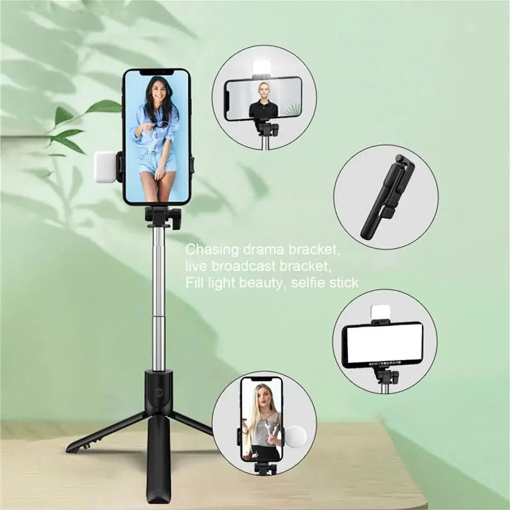 Portable Bluetooth Selfie Stick Tripod Holder