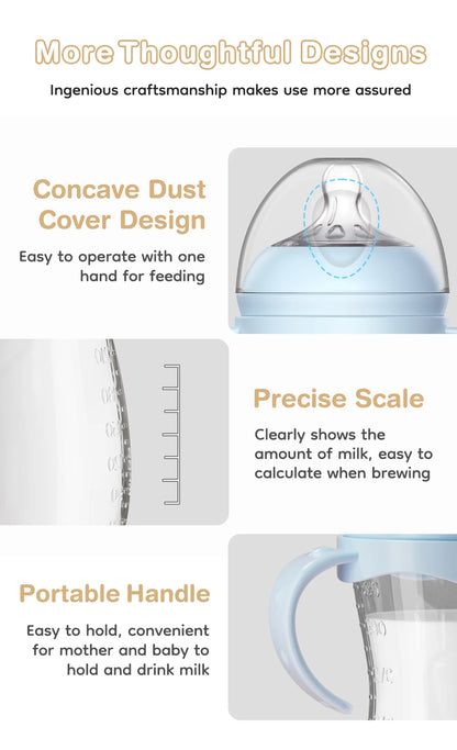 150/240/330ML Baby PP Bottle Newborn Baby Bottle with Handle Milk BottleFeeding Baby Bottles Newborn Feeding Supplies BPA-Free