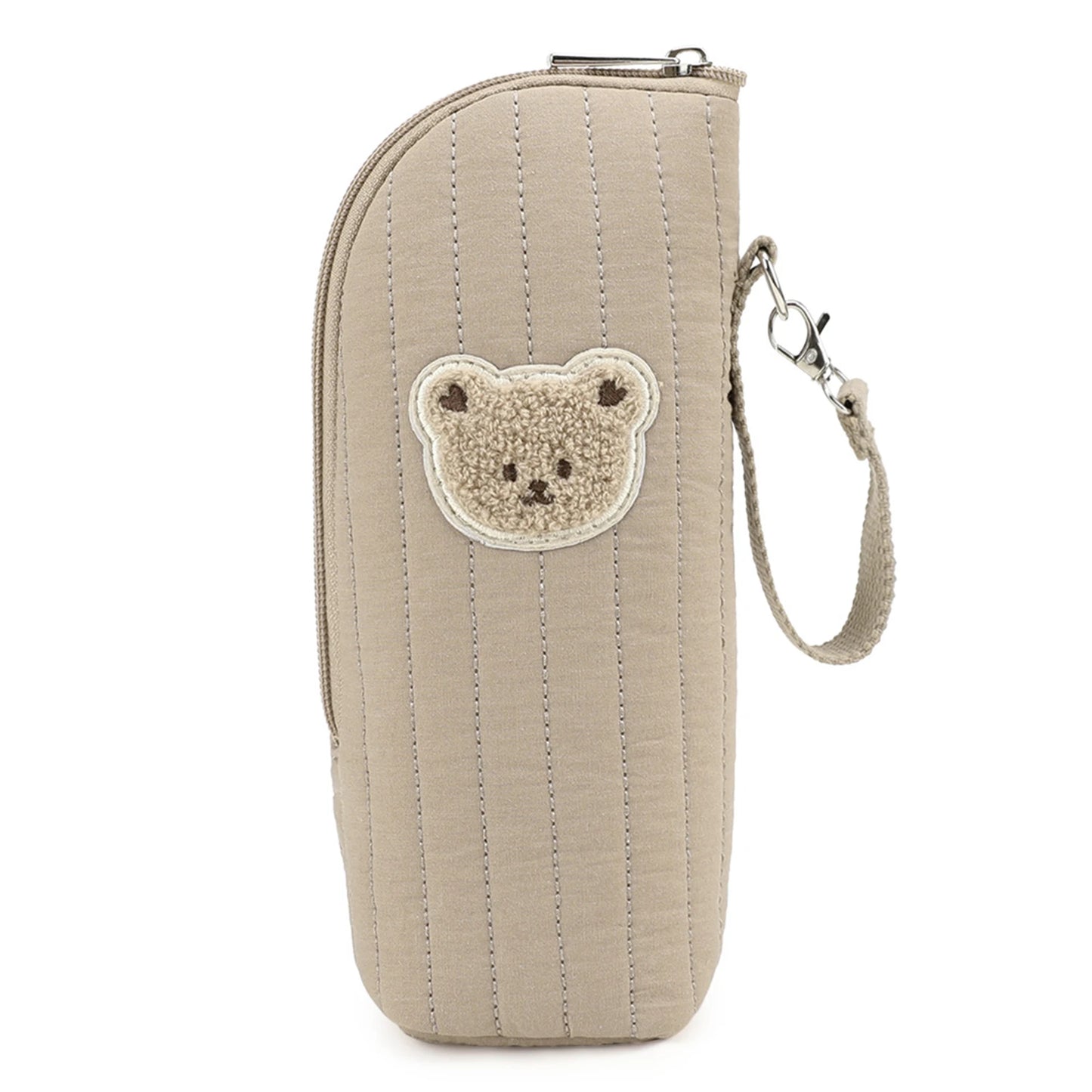 Baby Milk Bottle Warmer Bag,Plush Cartoon Bear Insulated Bag For Outdoor Travel Camping,Newborns Essential Travel Geared